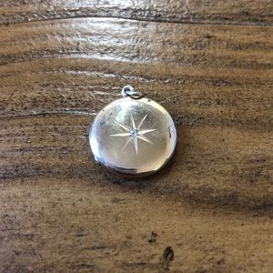 Diamond and goal locket, vintage